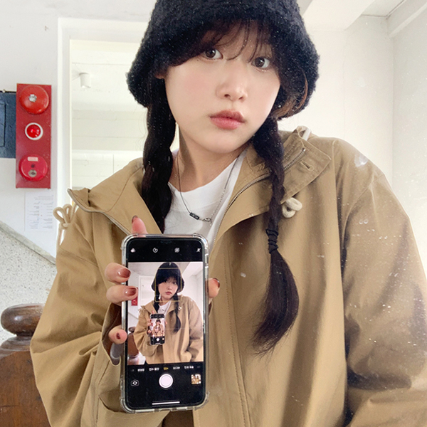 66girls-폴즈후드크롭야상JK♡韓國女裝外套
