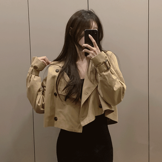 henique-[자체제작] 도피오 트렌치 자켓 -3 color♡韓國女裝外套