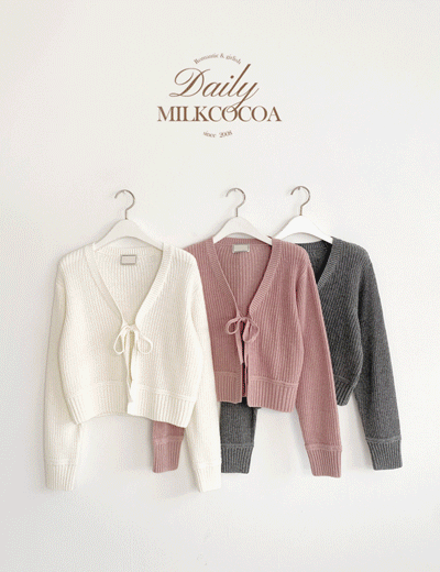 milkcocoa-Hidden strap knit cardigan ♡韓國女裝外套
