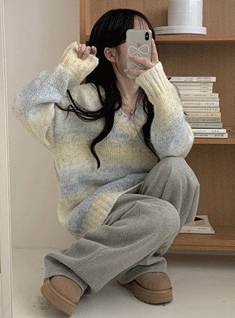 minipoe-프루트 울 니트 (2color)♡韓國女裝上衣